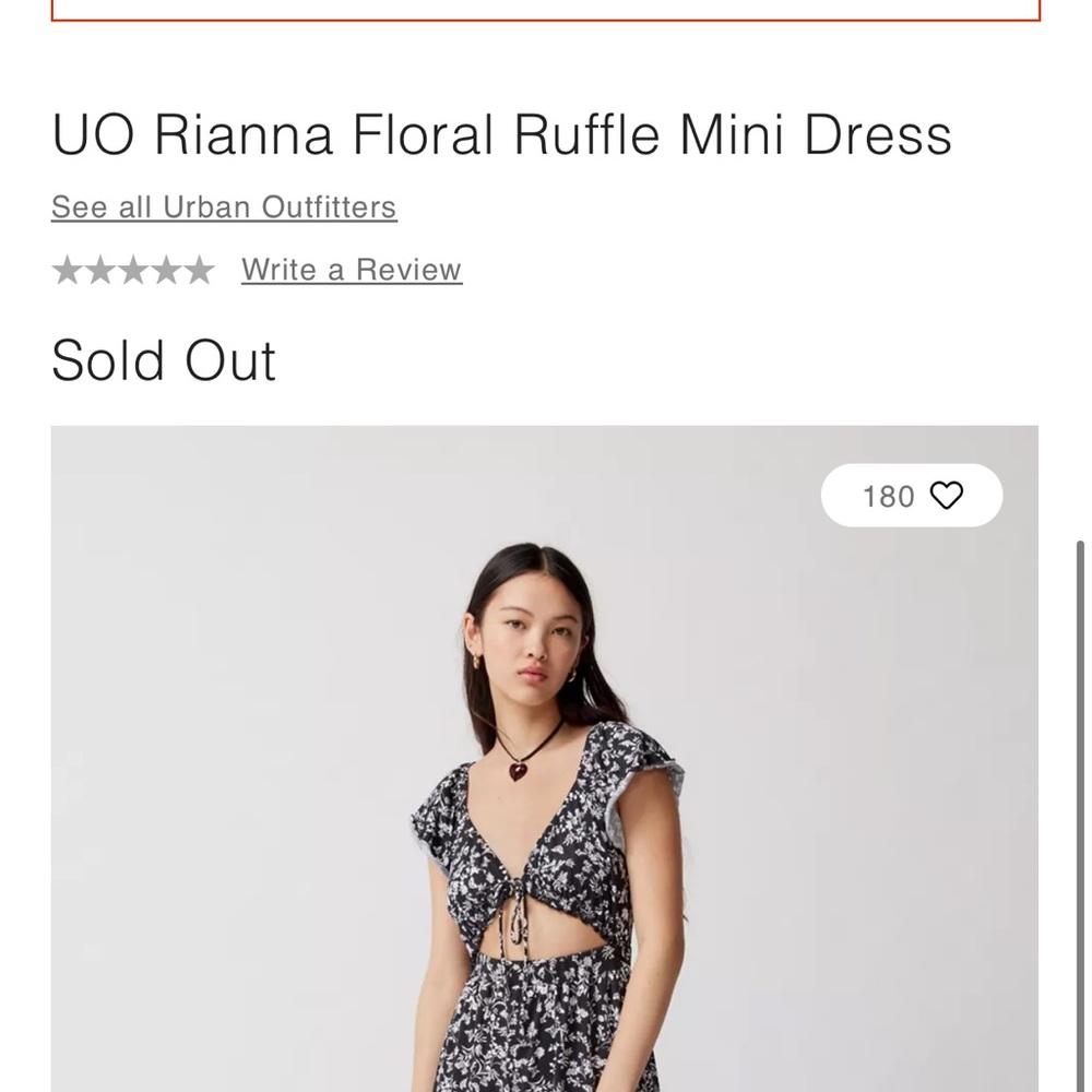 UO Rianna Floral Ruffle Mini Dress - Picture 5 of 6